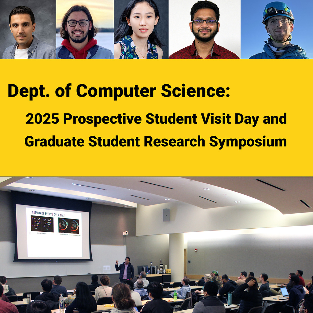 2025 Prospective Student Visit Day and Graduate Research Symposium promotional image